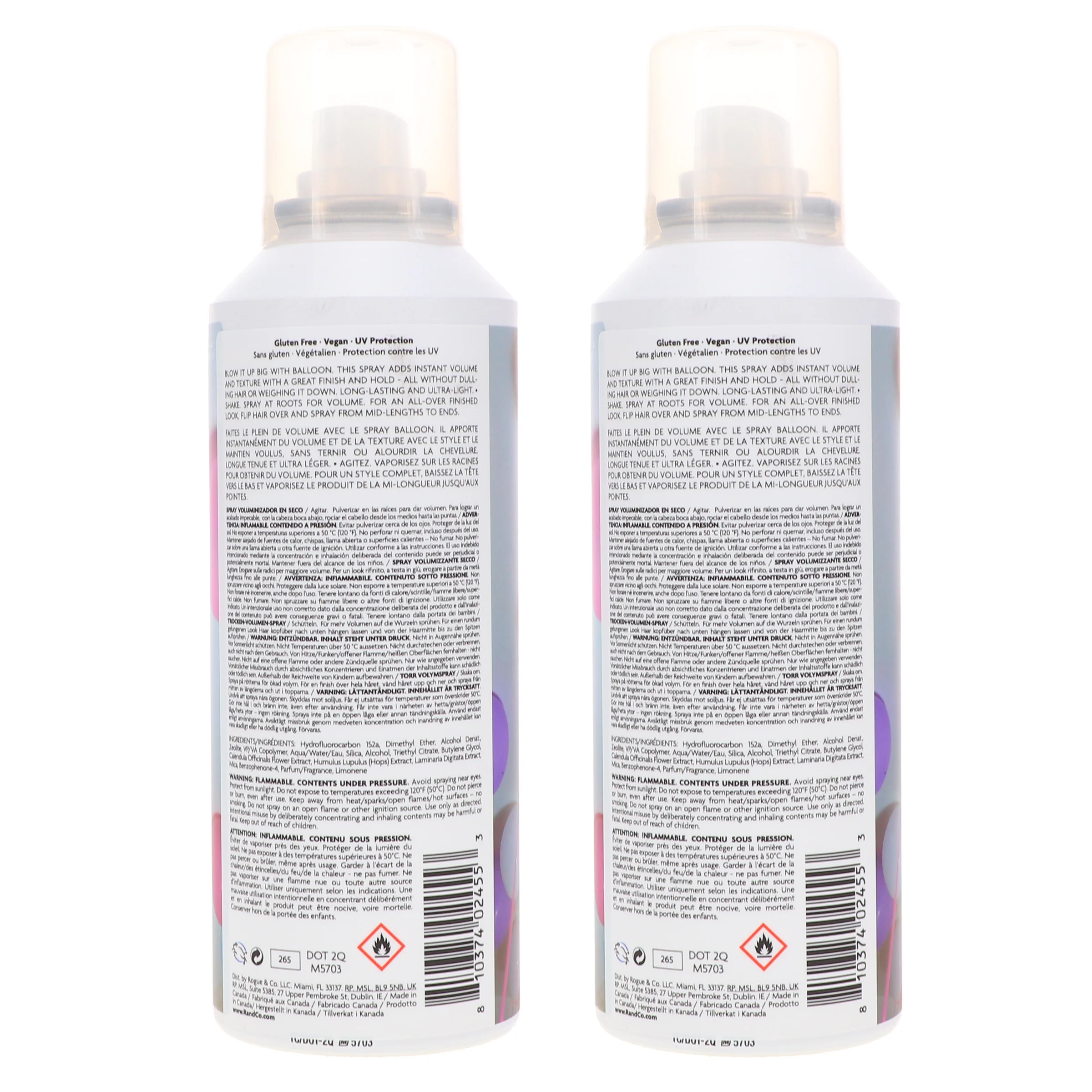 R+CO Balloon Dry Volume Spray 5 oz 2 Pack