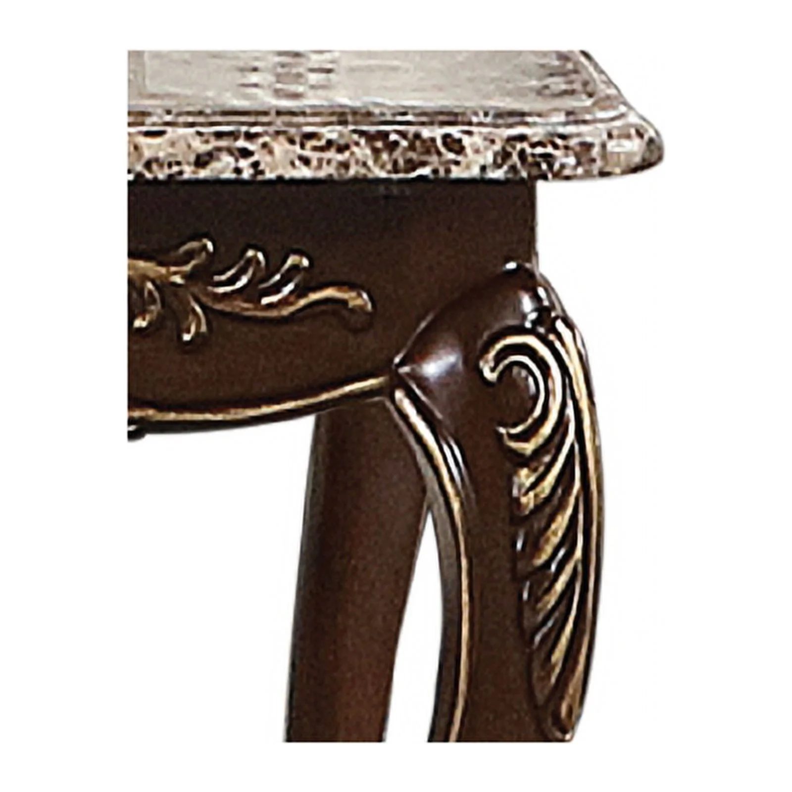 Pemberly Row Traditional End Table made with Wood in Cherry Finish