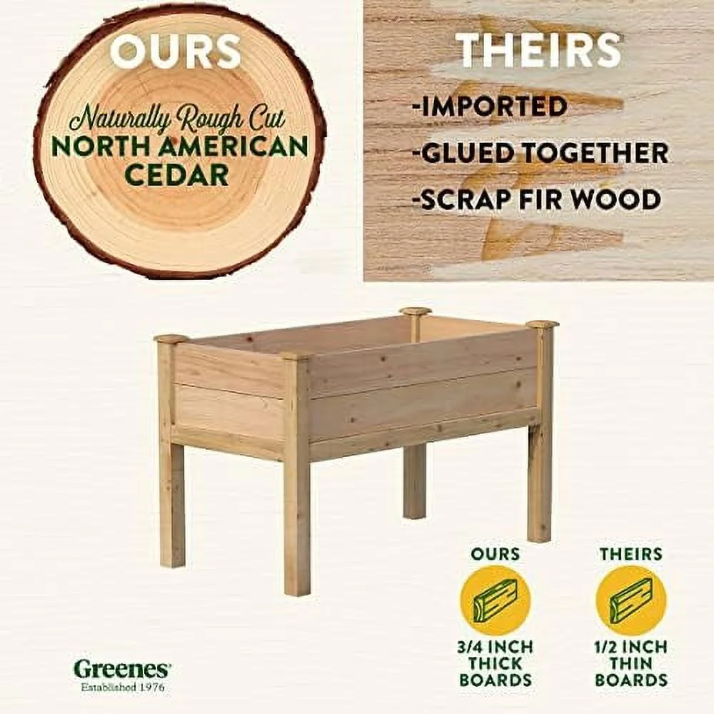 Premium Cedar Elevated Garden Bed 24