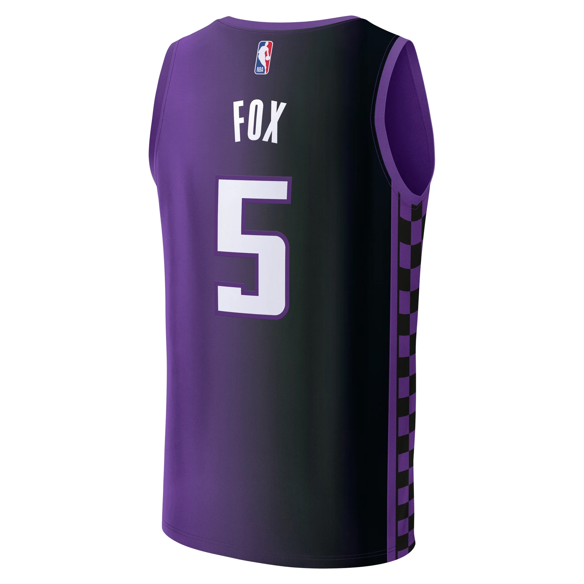 Youth Fanatics De'Aaron Fox Purple Sacramento Kings Fast Break Replica Player Jersey - Statement Edition