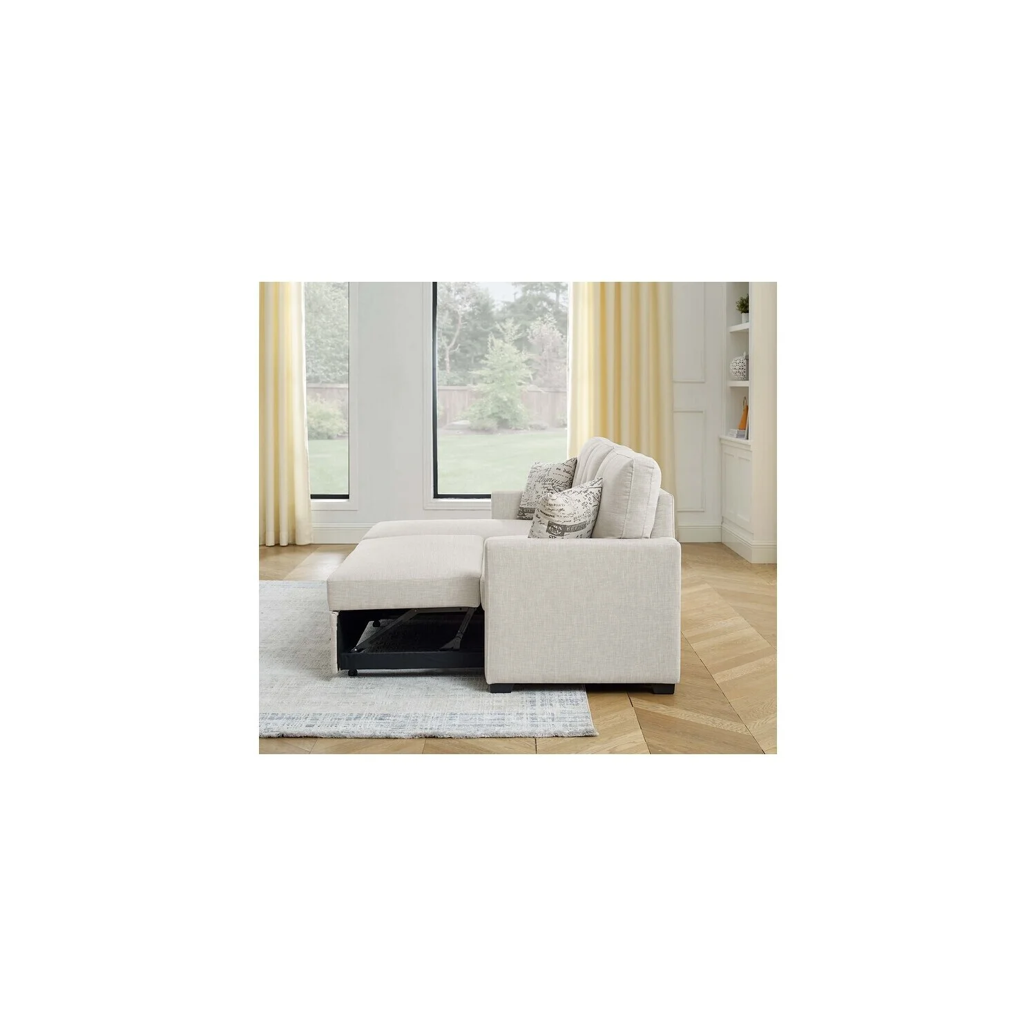HomeStock L-Shaped Upholstered Sectional