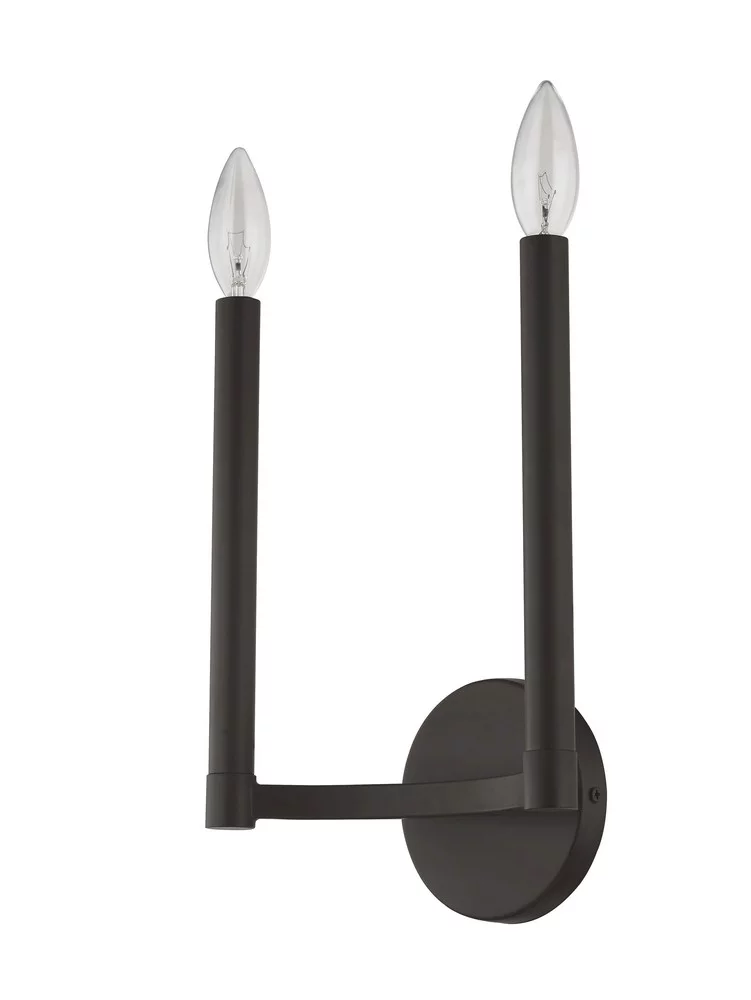 Livex Lighting - Alpine - 2 Light ADA Wall Sconce in Modern Style - 8.75 Inches