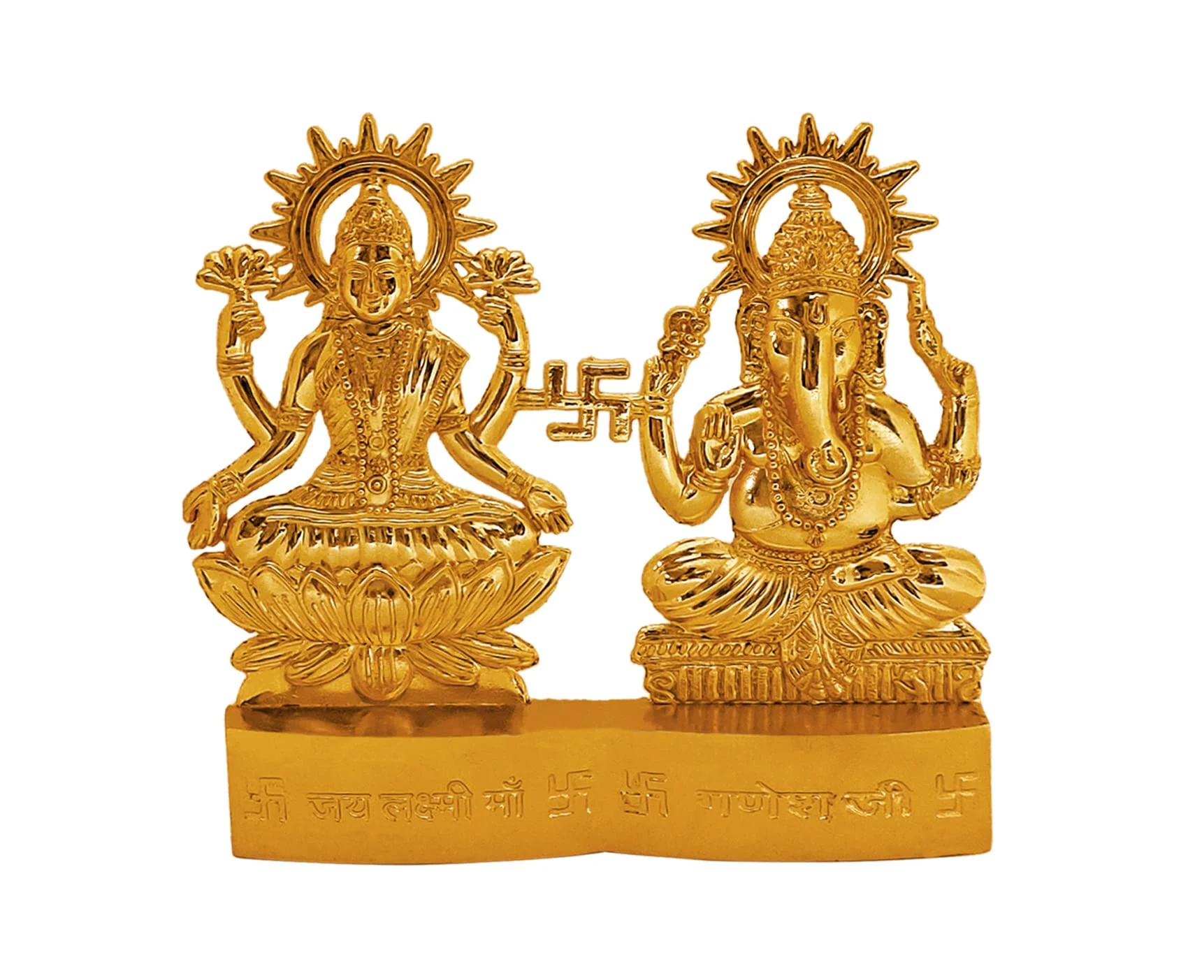 SATVIK Metal Lakshmi Ganesha Statue