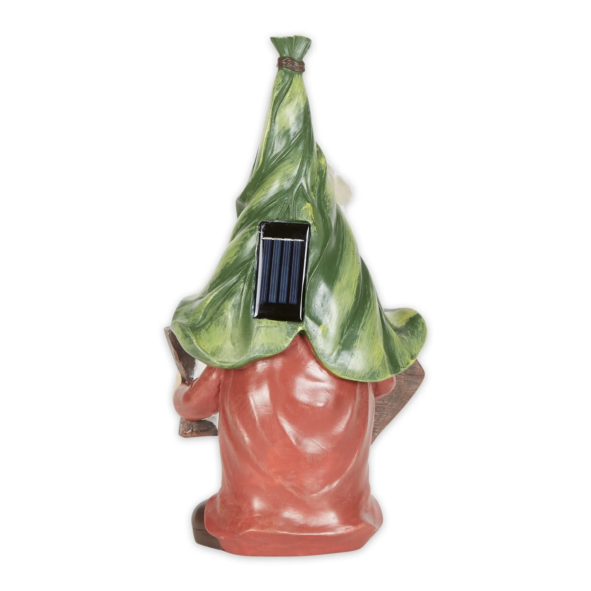 Accent Plus 4506502 Gnome with Glowing Welcome Sign Solar Statue, Multi Color