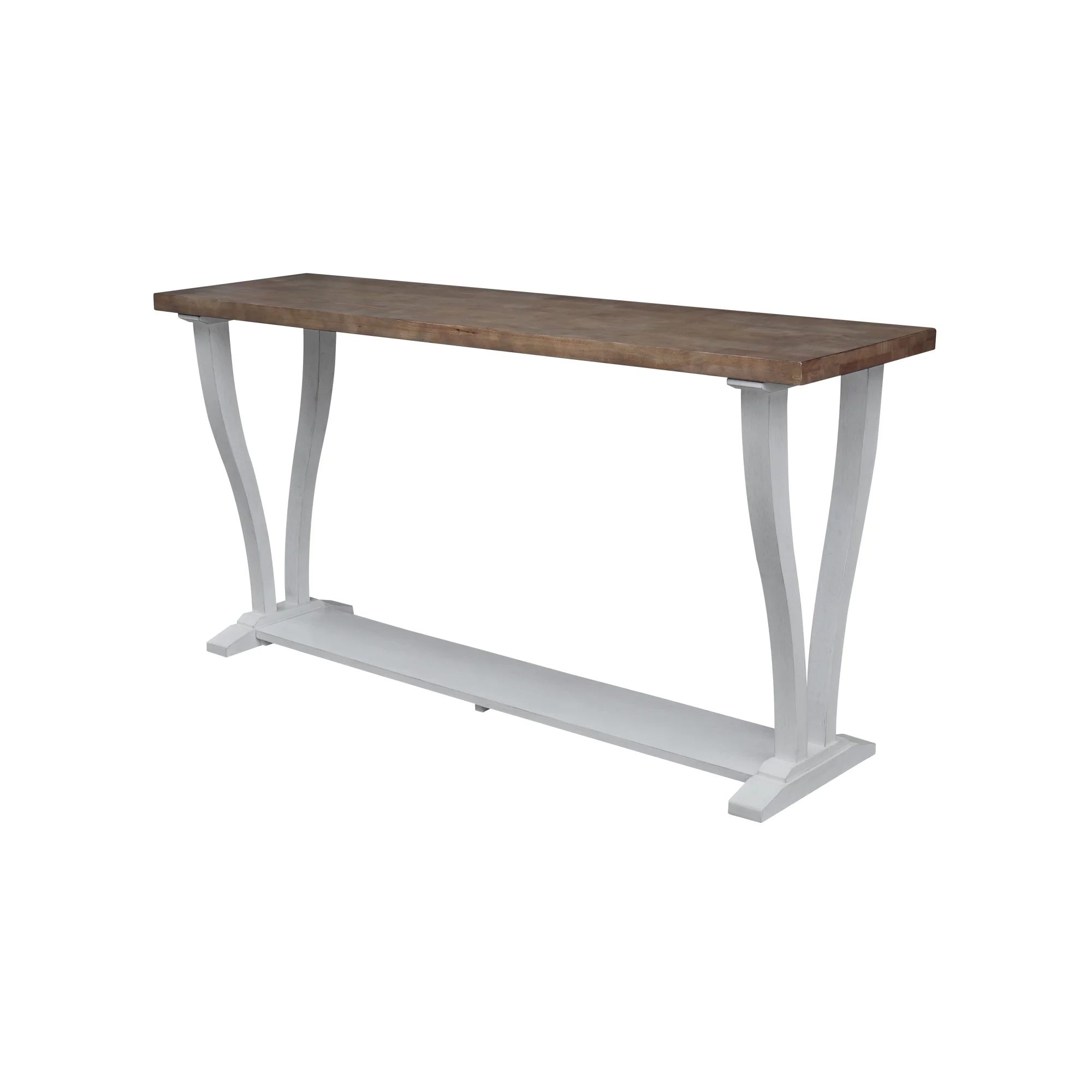 LaCasa Solid Wood Sofa Table in Sesame/Chalk