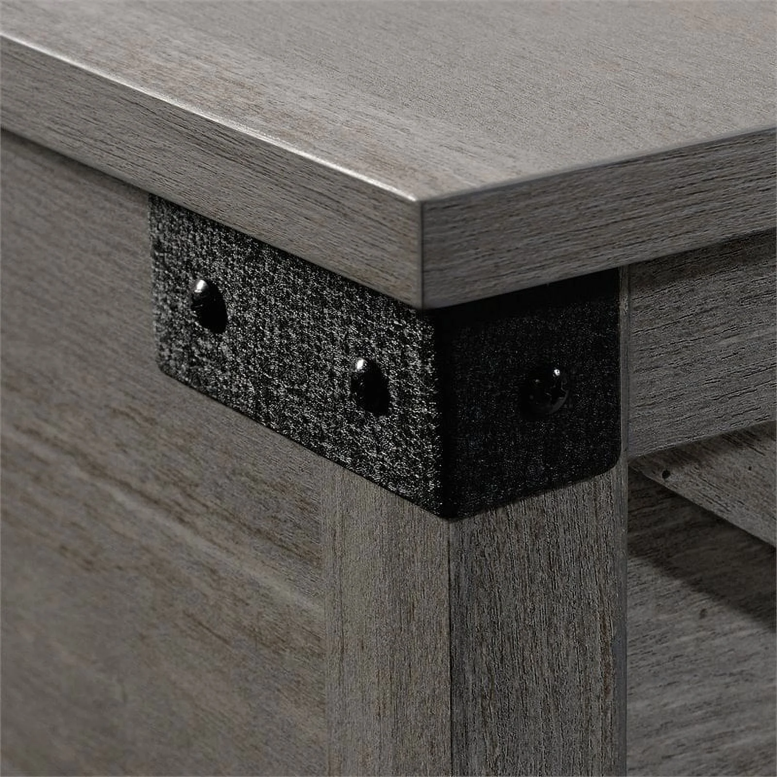 Home Square 2 Piece Wood Furniture Set with 3-Shelf Bookcase and Coffee Table