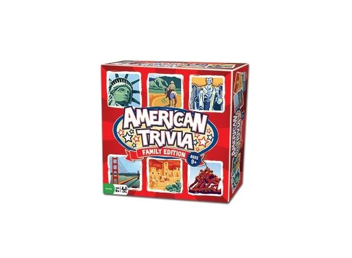 Outset Media Trivia Game - American Trivia Family Edition - The America Themed Family Board Game Ages 8+
