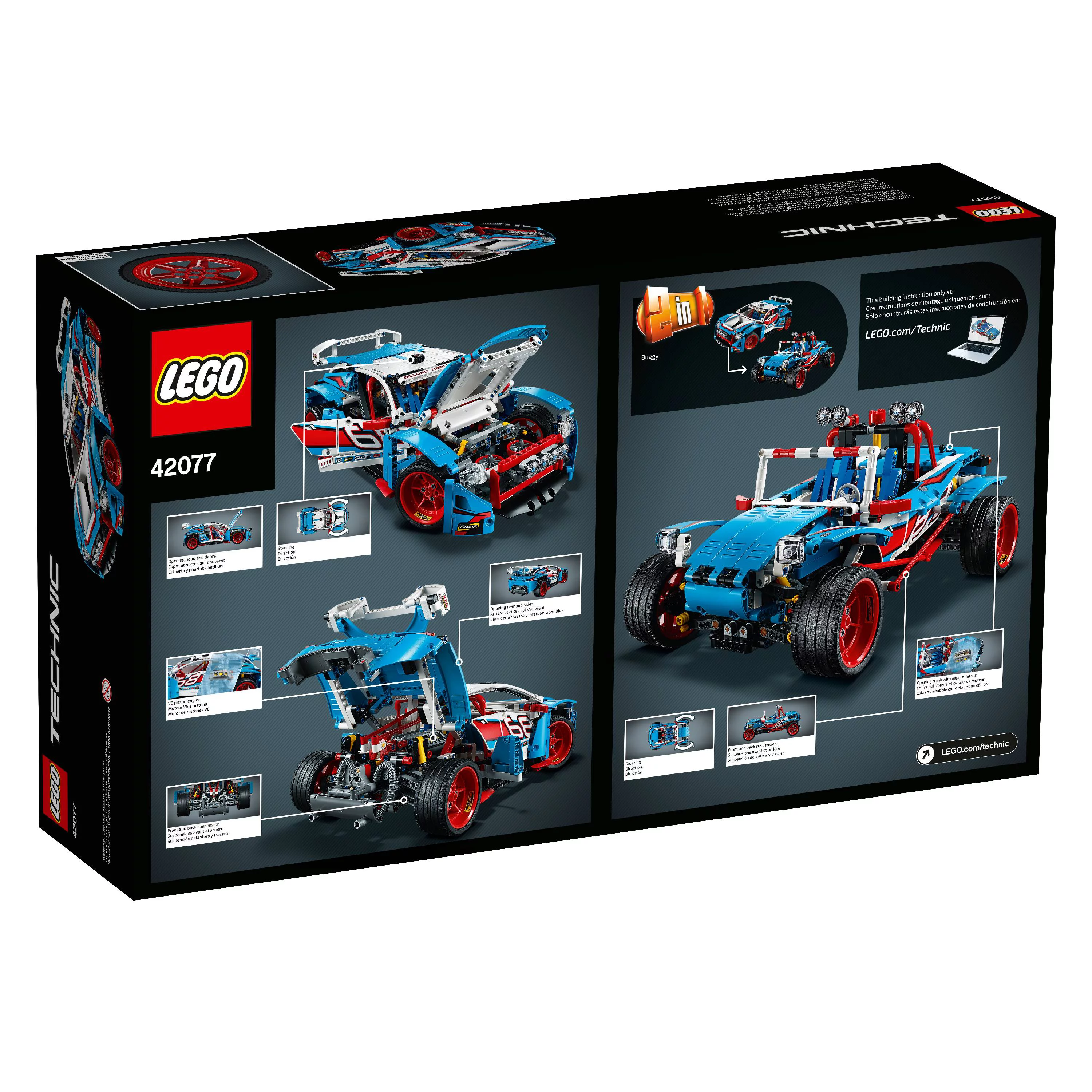 LEGO Technic Rally Car 42077 Building Set (1,005 Pieces)