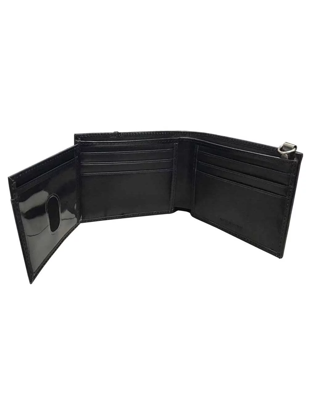 Harley-Davidson Men's Lasered B&S Bi-Fold Leather Wallet w/ RFID HDMWA11486, Harley Davidson