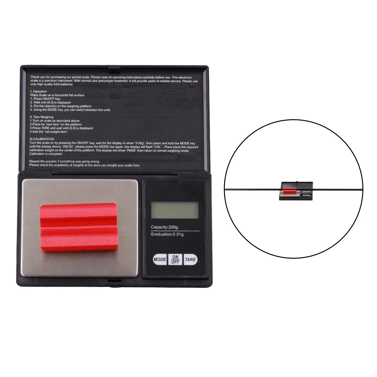 Draw Weight Scale Grain/Gram Scales , Portable Pocket Electronic Scale Digital Grain Squaring Device Accessories