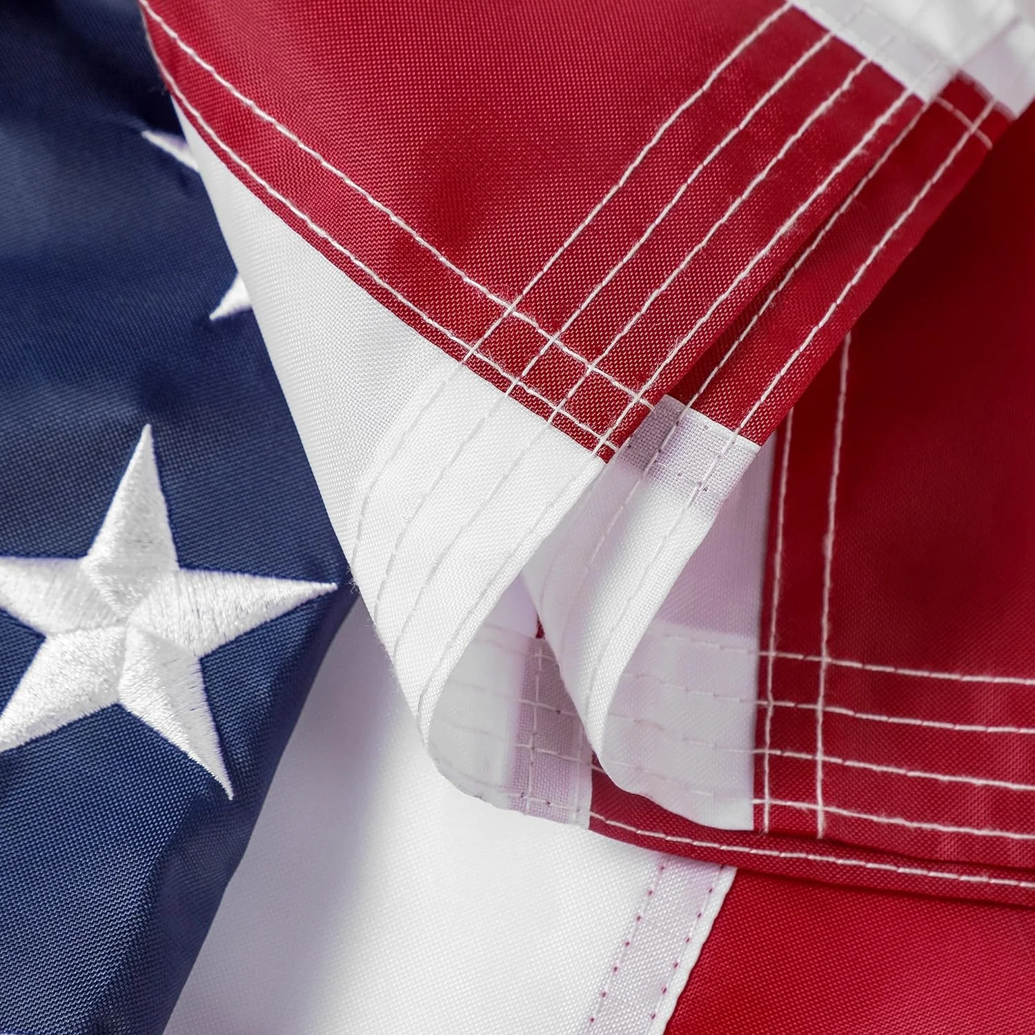 American Flag 4x6 ft Deluxe Super Tough Series with Embroidered Stars, Sewn Stripes, Durable US Outdoor Flags