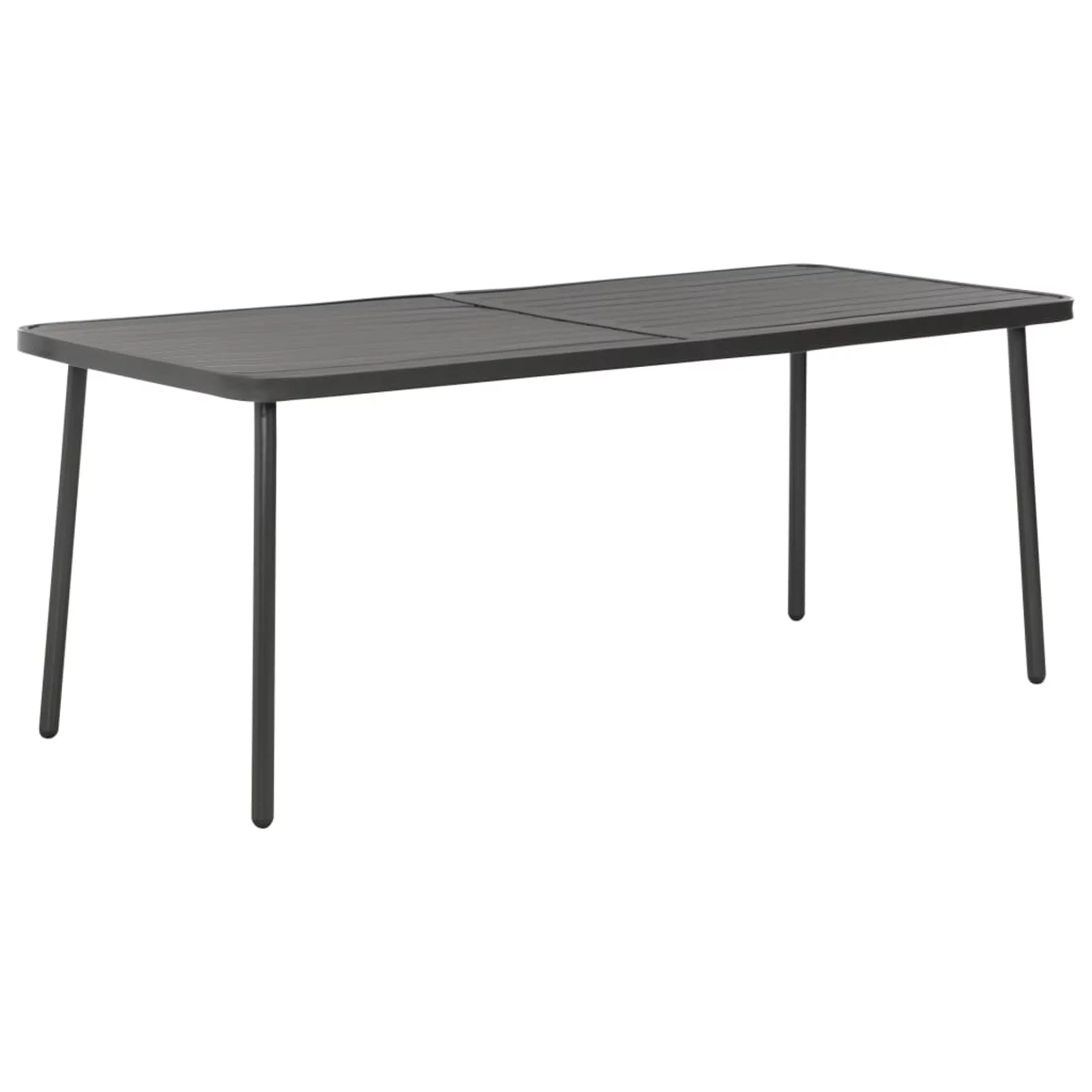 Carevas Patio Table Dark Gray 70.9