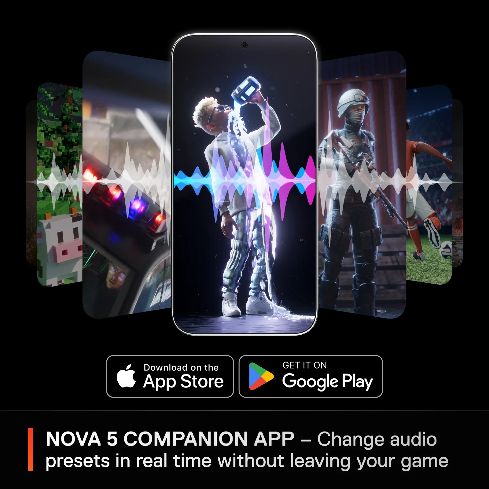 SteelSeries Arctis Nova 5 Wireless Gaming Headset — PC, PS5, PS4, Switch, Mobile - Black