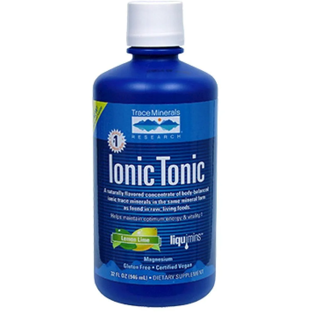 Ionic Tonic Lemon Lime Flavor - 32 fl. oz (946 ml) by Trace Minerals Research