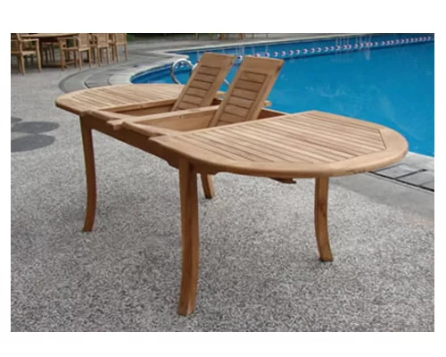 Grade-A Teak Dining Set: 4 Seater 5 Pc: 118