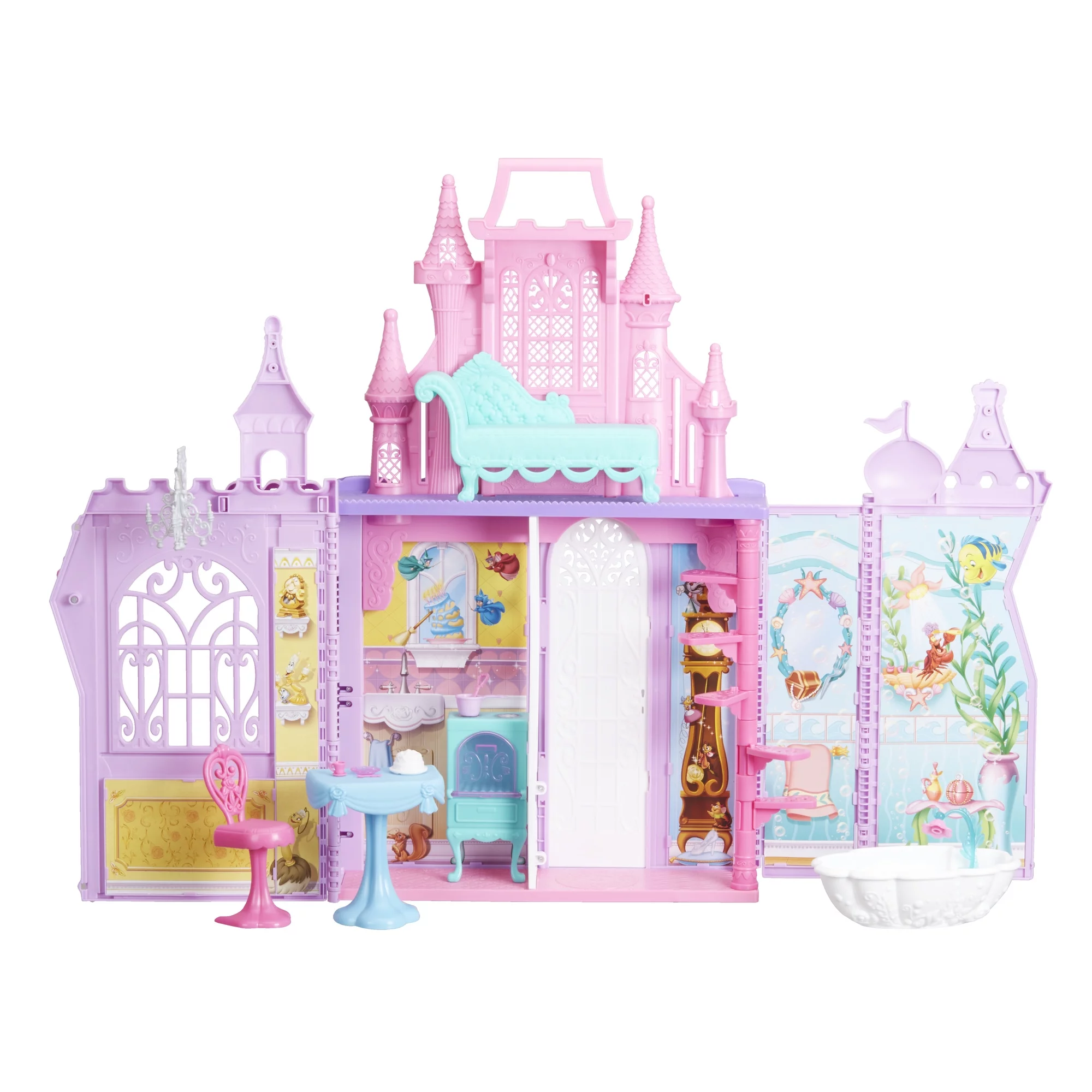 Disney Princess Pop-Up Palace Doll Accessories, 15 Pieces