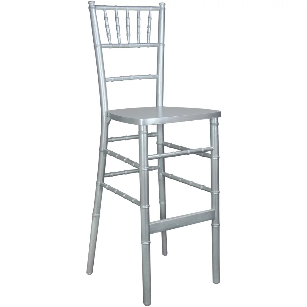 Advantage Silver Chiavari Bar Stools WDCHIBAR-SILVER