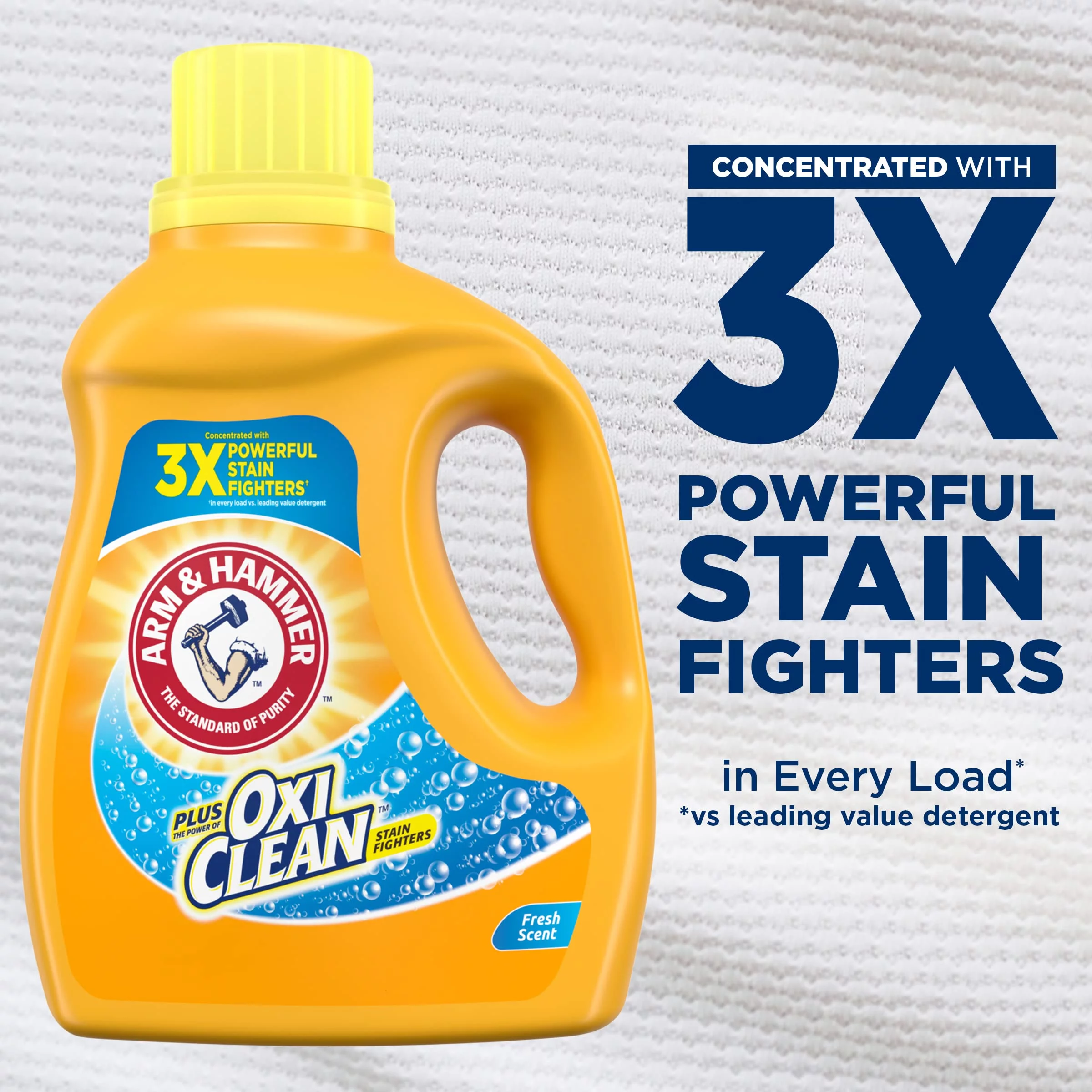 Plus OxiClean Fresh Scent Liquid Laundry Detergent, (Pack of 16)