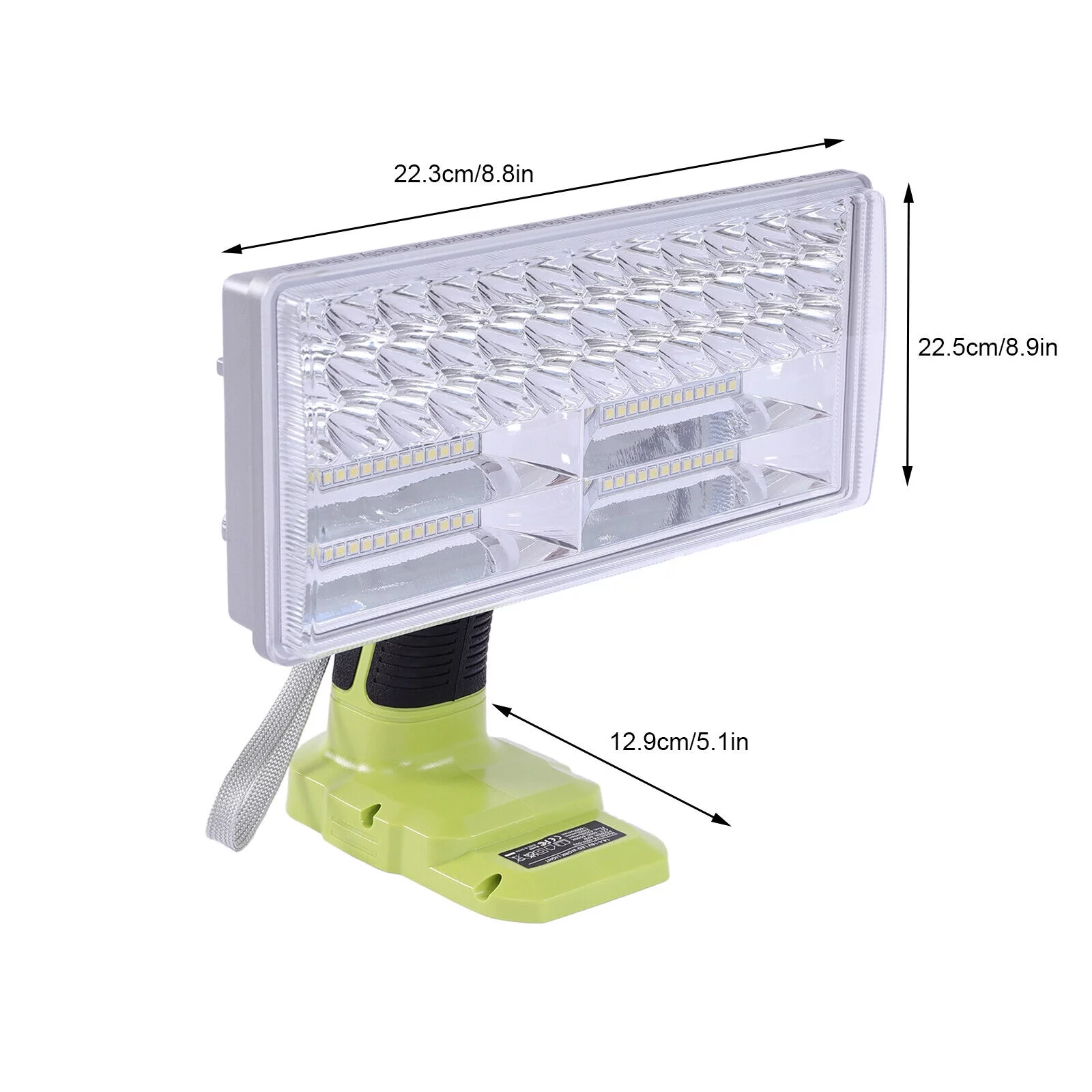 Cordless LED Work Light Outdoor Spotlight 18V For Ryobi Li-ion Battery 4200LM