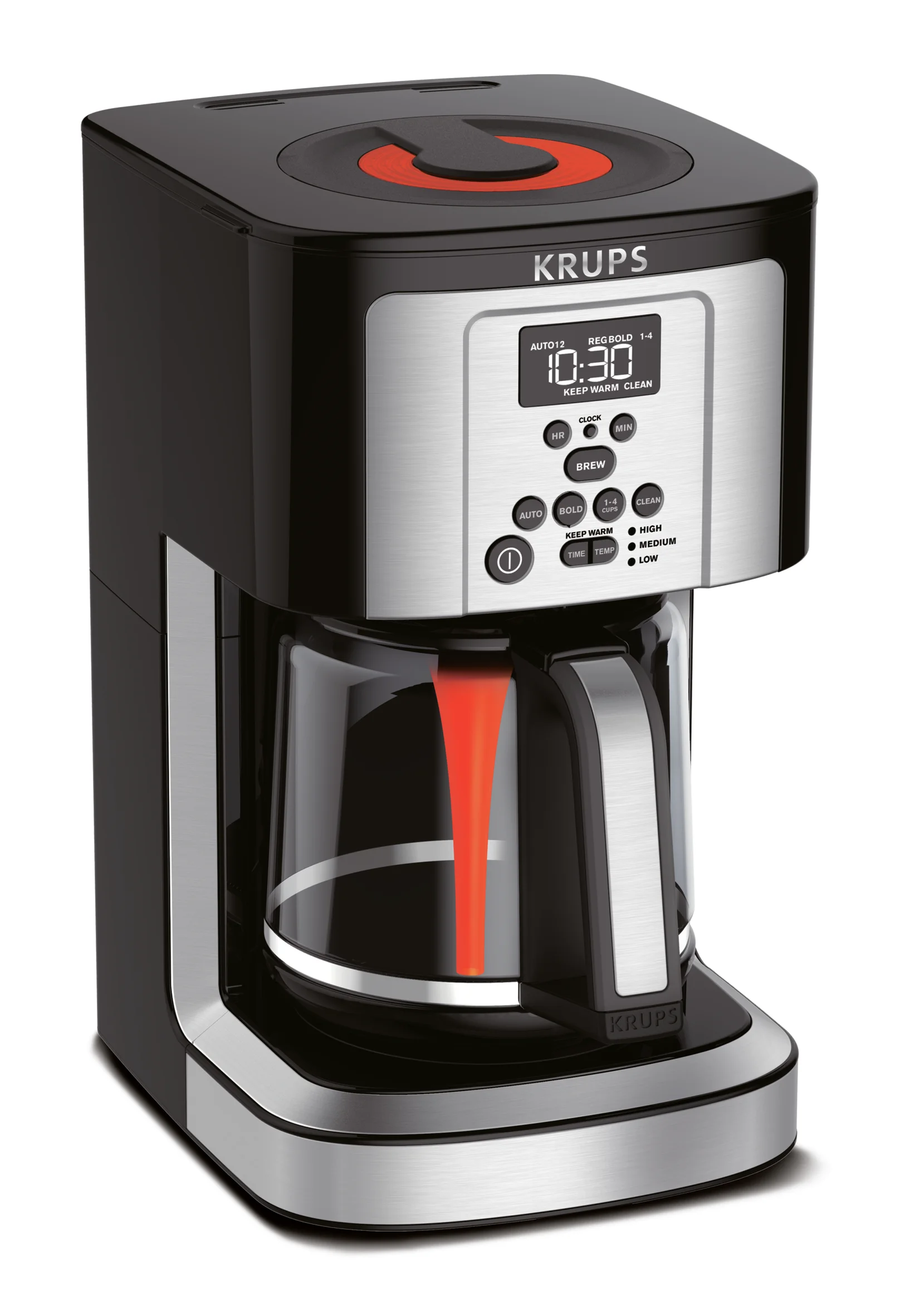 Krups Ec324 14-Cup Thermobrew Programmable Coffee Maker with Thermobrew Technology