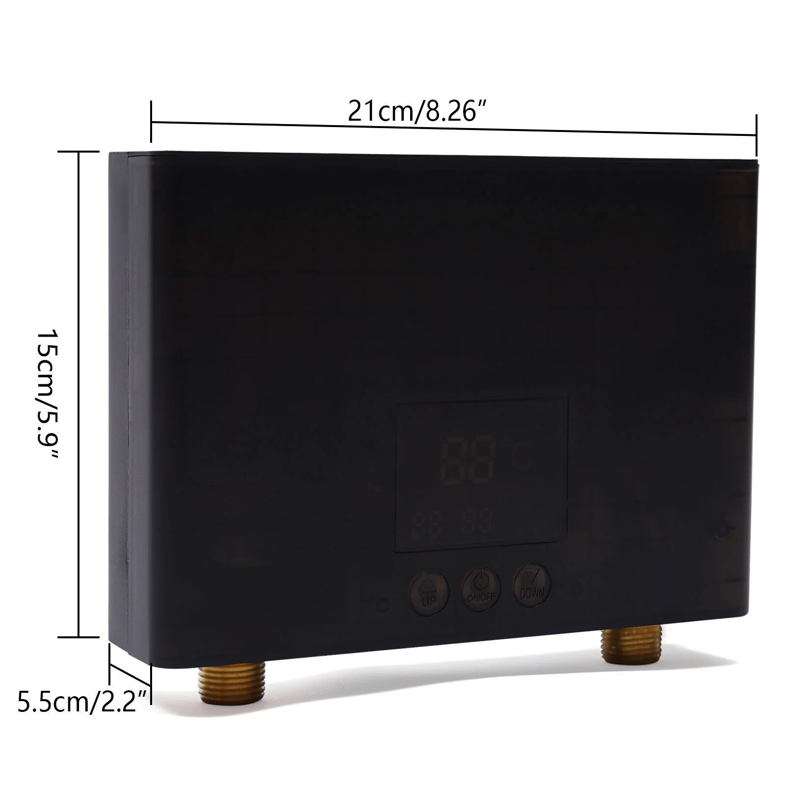 Electric Tankless Home Hot Water Heater Whole House Instant Heating 110V 3000W