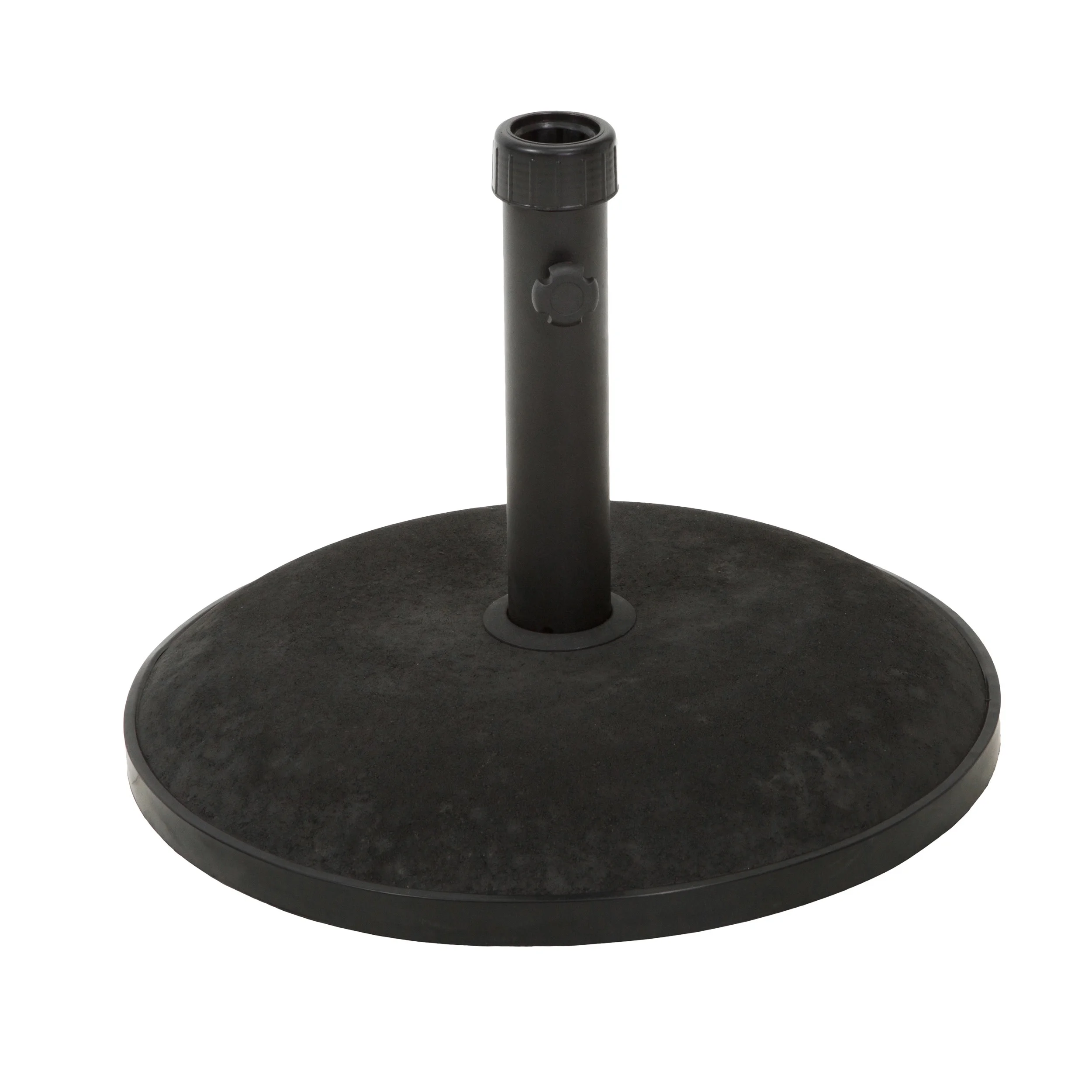 GDF Studio Gretna Outdoor 55 lbs Concrete Circular Umbrella Base, Black