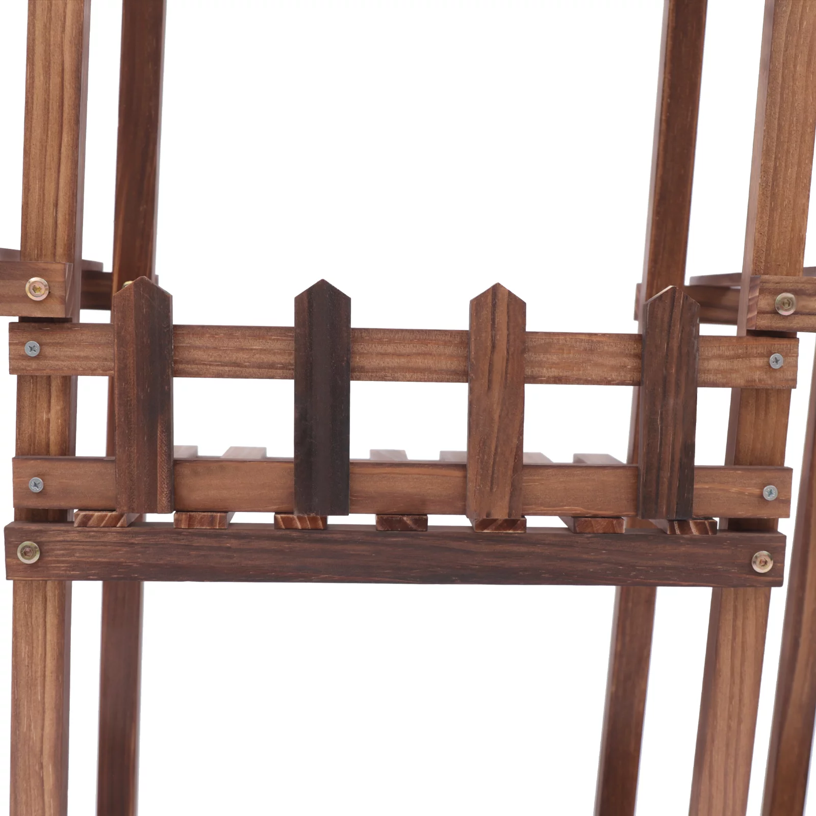 Loyalheartdy Movable Plant Stand, 9 Tier 17 Potted Wooden Flower Holder Rolling Tiered Plant Rack Display Shelf w/Detachable Wheel