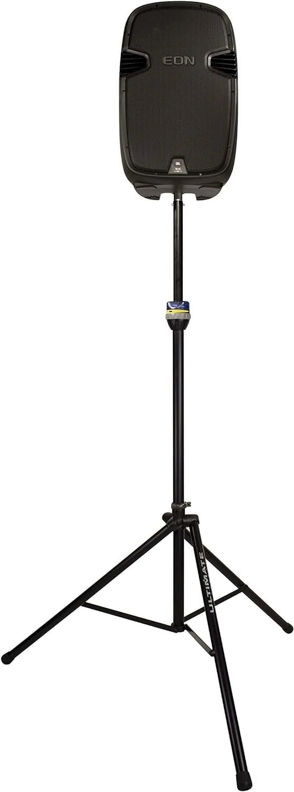 Telelock Lift-Assist Aluminum Speaker Stand With Integrated Speaker Adapter, Extra Height