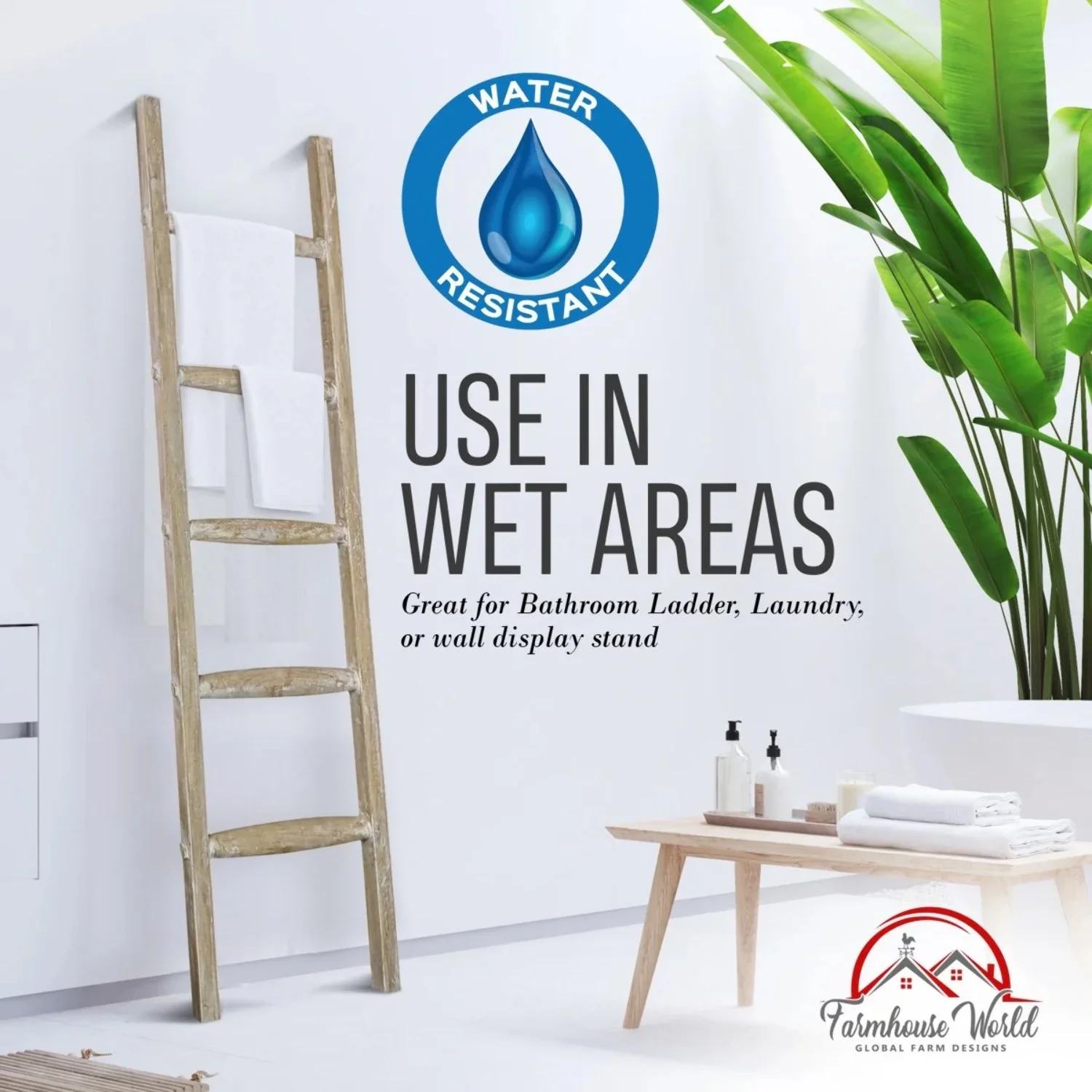 Rustic Blanket Ladder