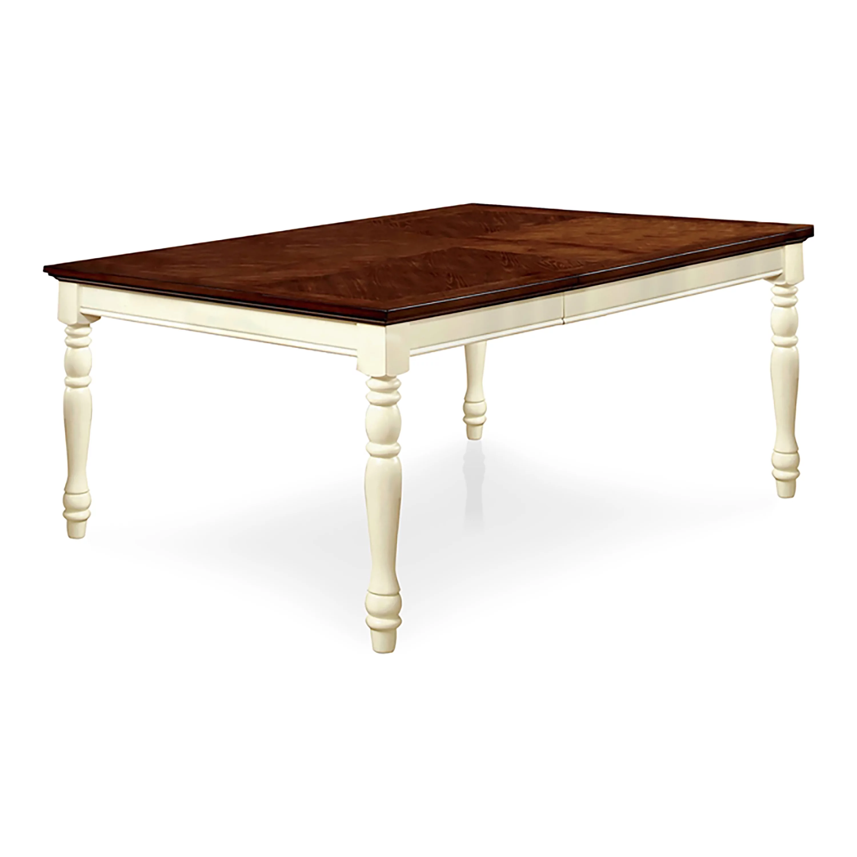 Furniture of America Lankton Wooden Dining Table, Vintage White