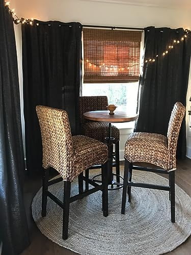 xrboomlife Industrial  Table 32.3"-36.2" Height Adjustable Swivel Round Wood Tabletop 23.7" Dia  Kitchen Dining Office Coffee Bistro Pub Table Fire-Hydrant Designed Table