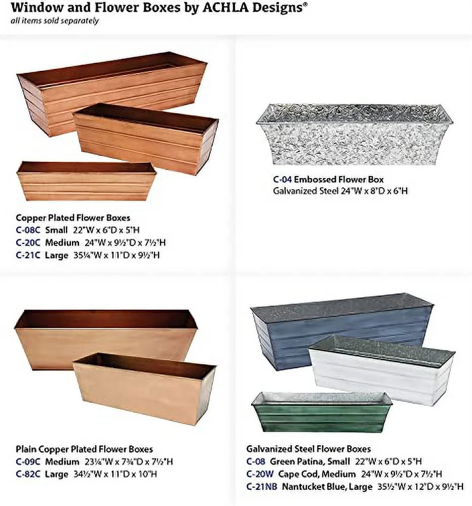 Small Plain Copper Plated Flower Box