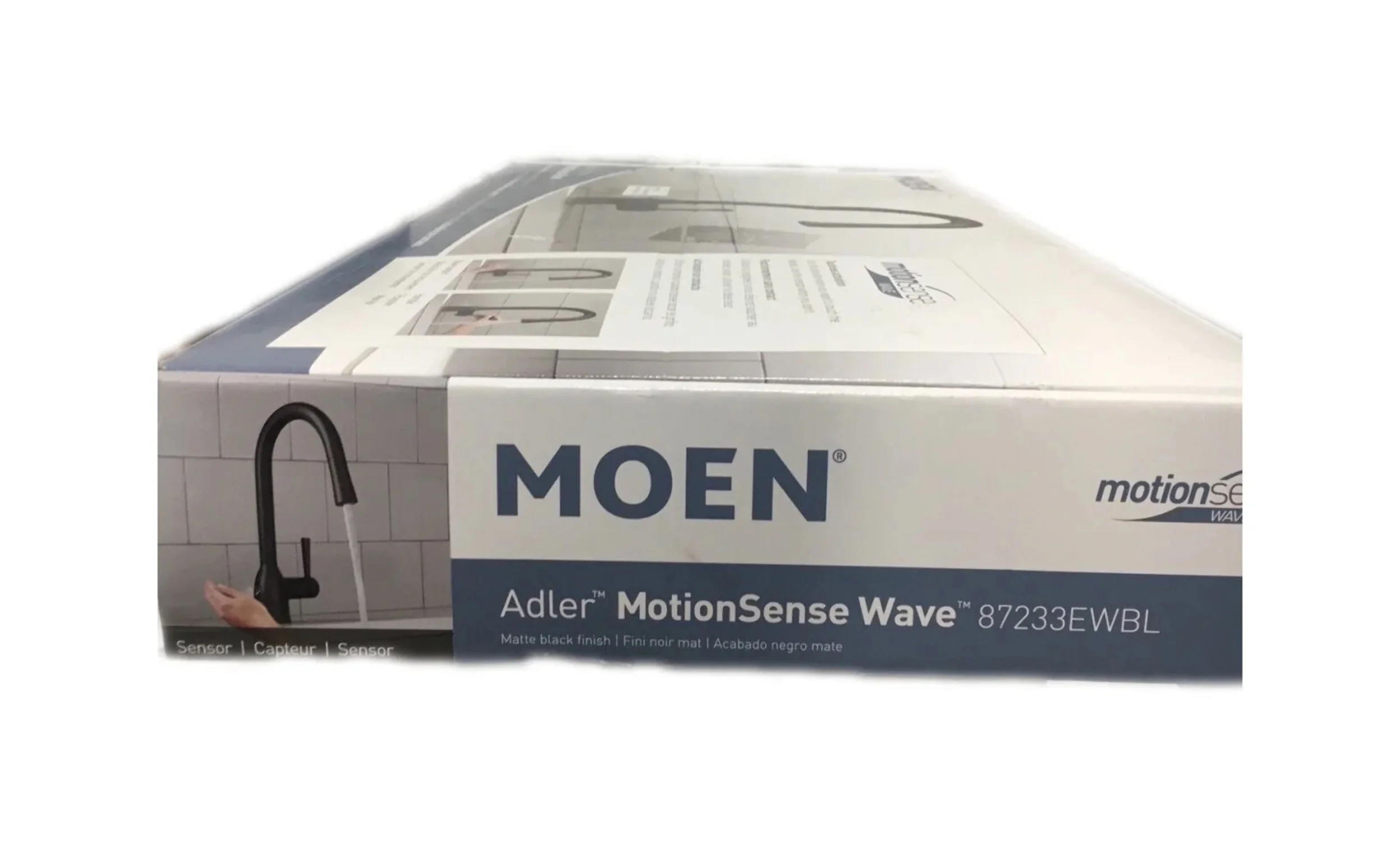 Moen 87233Ew Adler 1.5 GPM Single Hole Pull Down Kitchen Faucet - Black