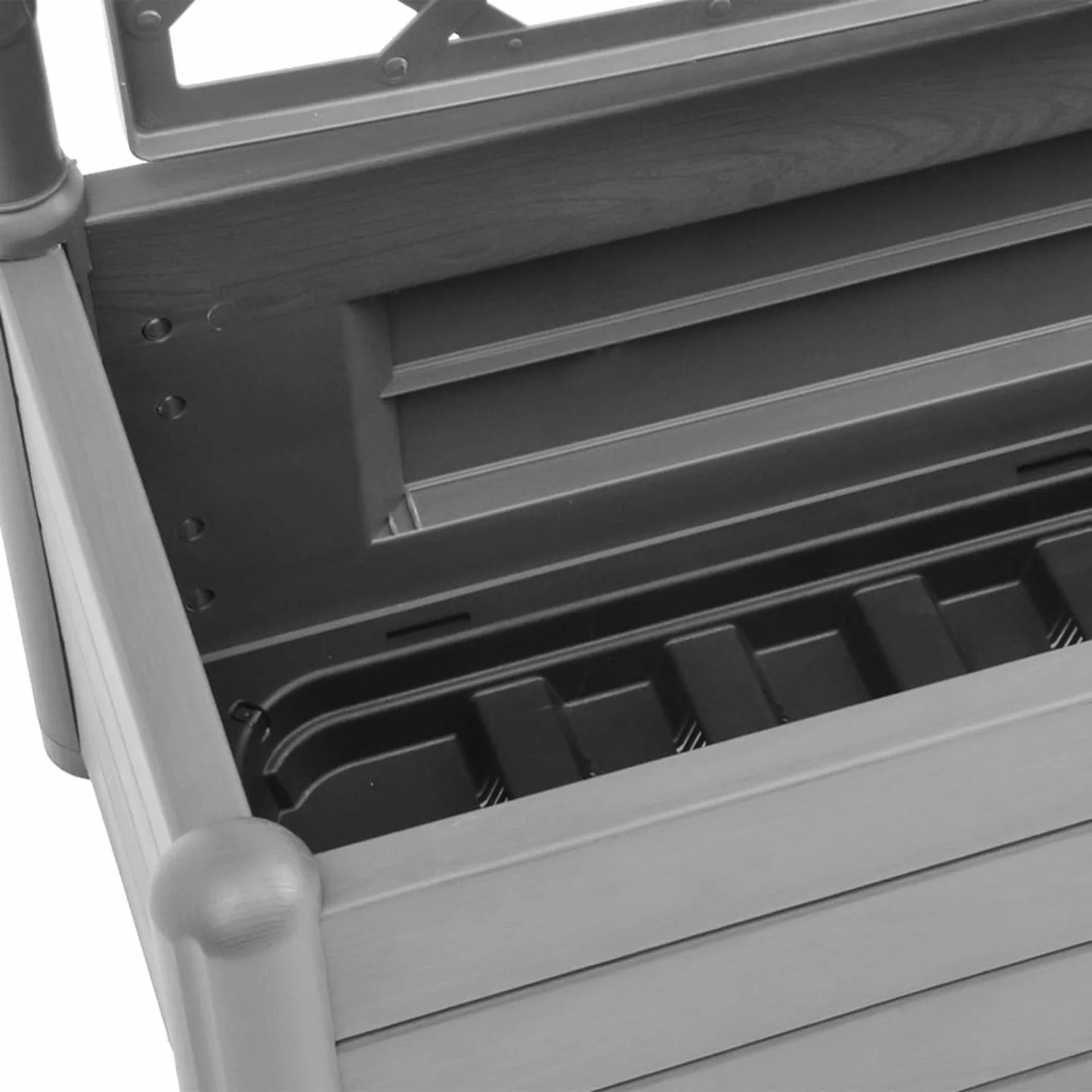 Anself Garden Planter with Trellis 39.4