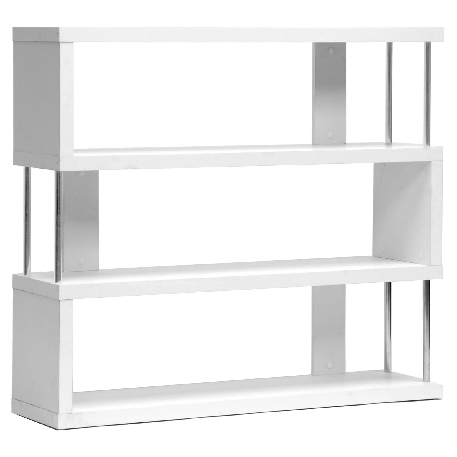 Barnes 3 Shelf Bookcase in White
