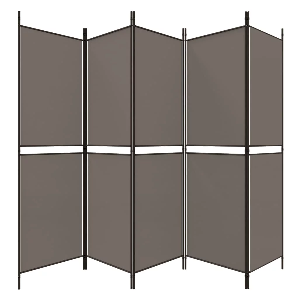 Anself 5-Panel Room Divider Anthracite 98.4