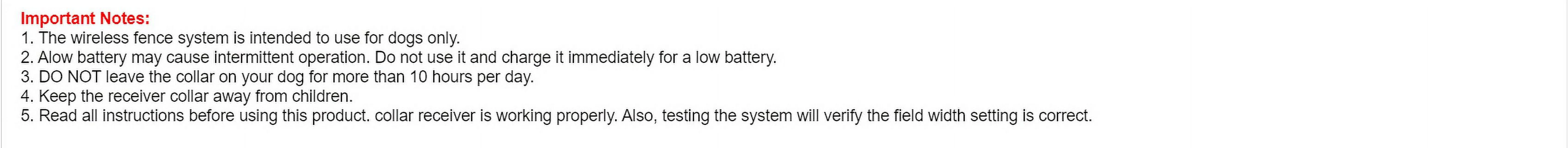 Wireless Dog Training Collar Boundary Containment System, Dog Boundary Containment System Radius Remote Control Transmitter, 3-Dog System, Wired Transmitter and Wireless receiver