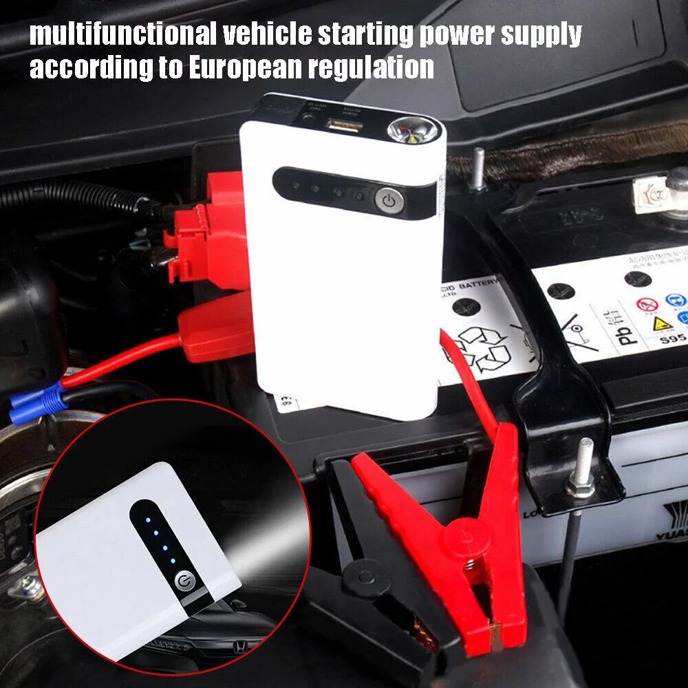 3 IN 1 Car Jump Starter 20000mAh Booster Jumper Box Power Bank Battery Charger