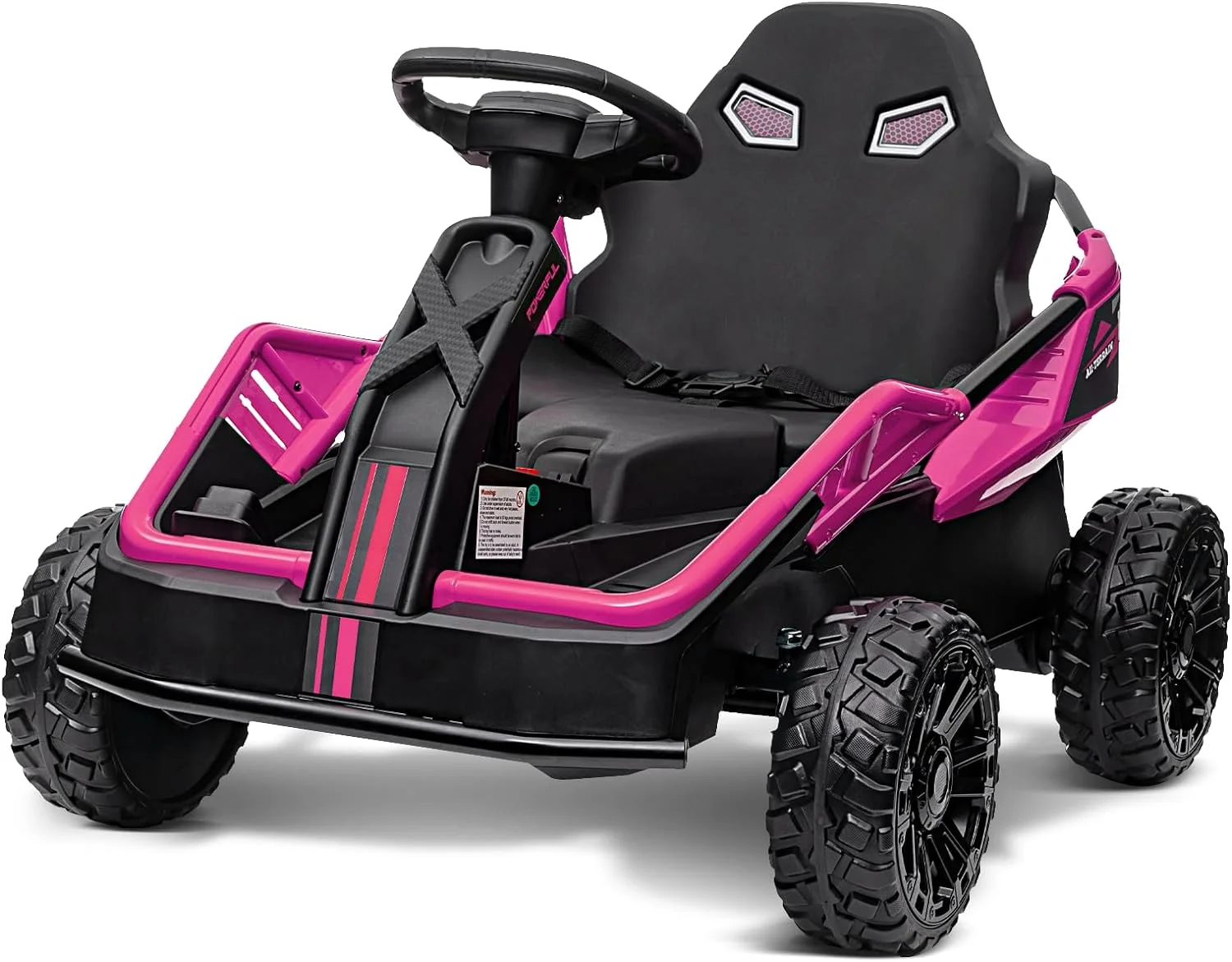 Blitzshark 24V Kids Ride on UTV Car Battery Powered Motorized Electric Vehicle for Big Kids, with 2X75W Motor, 7AH Big Battery, 3.1 MPH Speed, Remote Control, Metal Frame & Suspension, Music