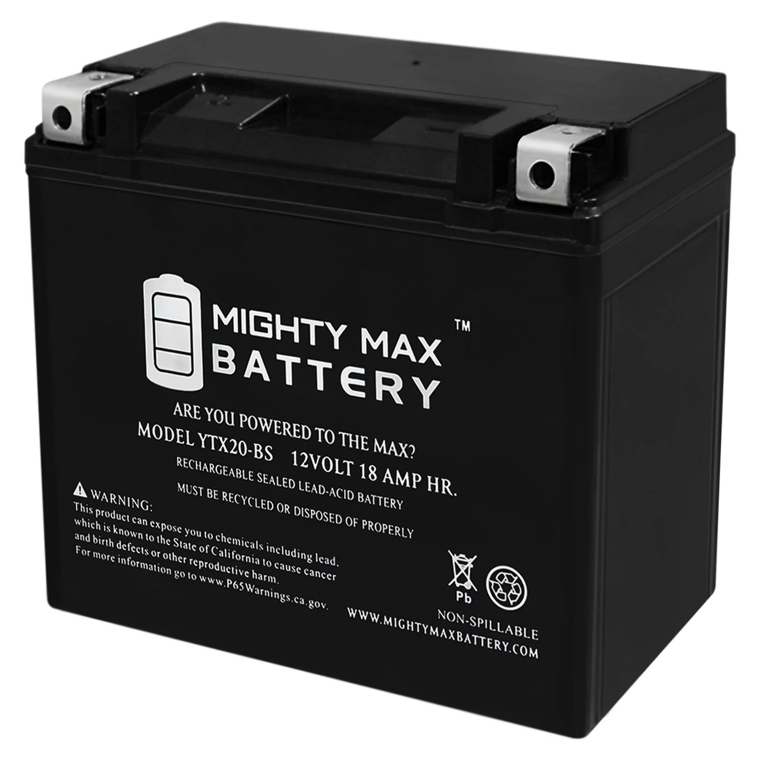 12V 18Ah Replacement Battery Compatible with Weize YTX20-BS