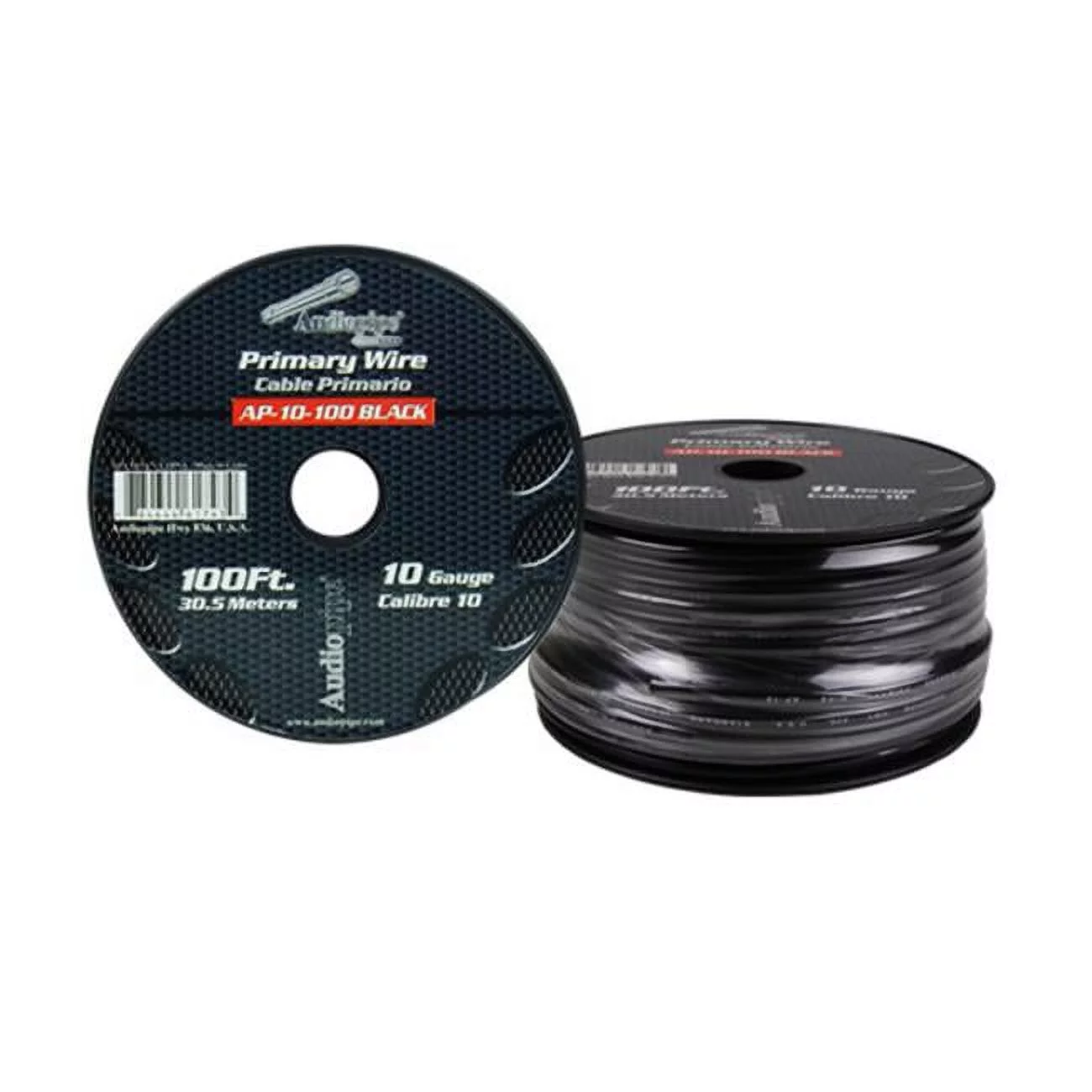 Audiopipe AP10100BK 100 ft. 10 Gauge Primary Wire, Black