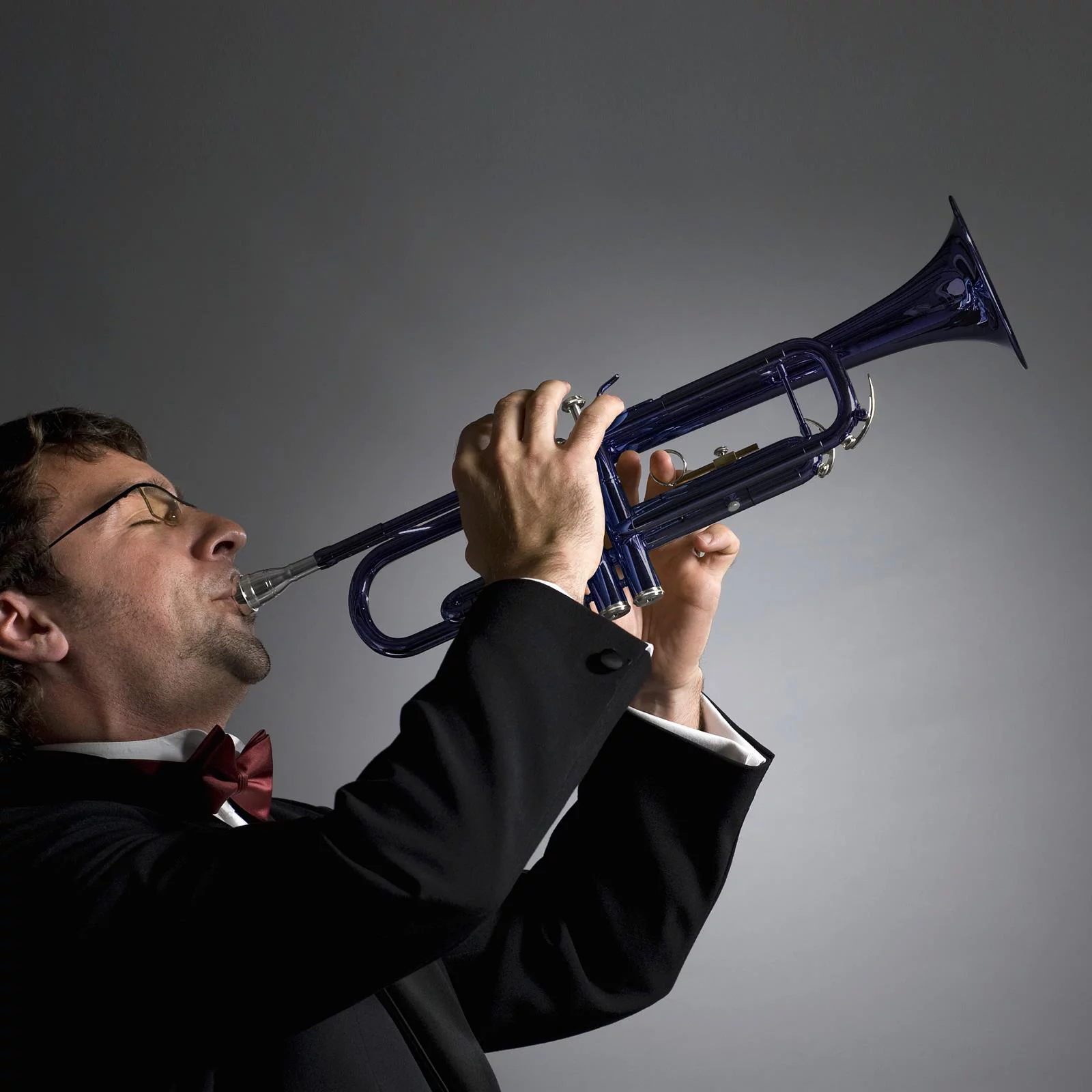 Zimtown Bb Beginner School Band Trumpet with Mouthpiece Case Blue