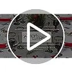 Elegant Disposable Plastic Dinnerware Set for 40 Guests - Heavy Duty Fancy 9.5