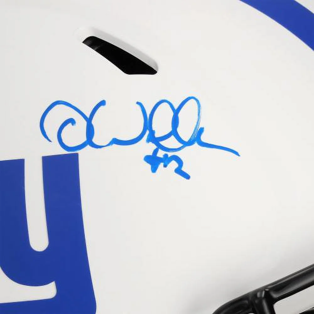 Darren Waller & Daniel Jones New York Giants Dual-Signed Riddell Lunar Eclipse Speed Authentic Helmet - Fanatics Authentic Certified