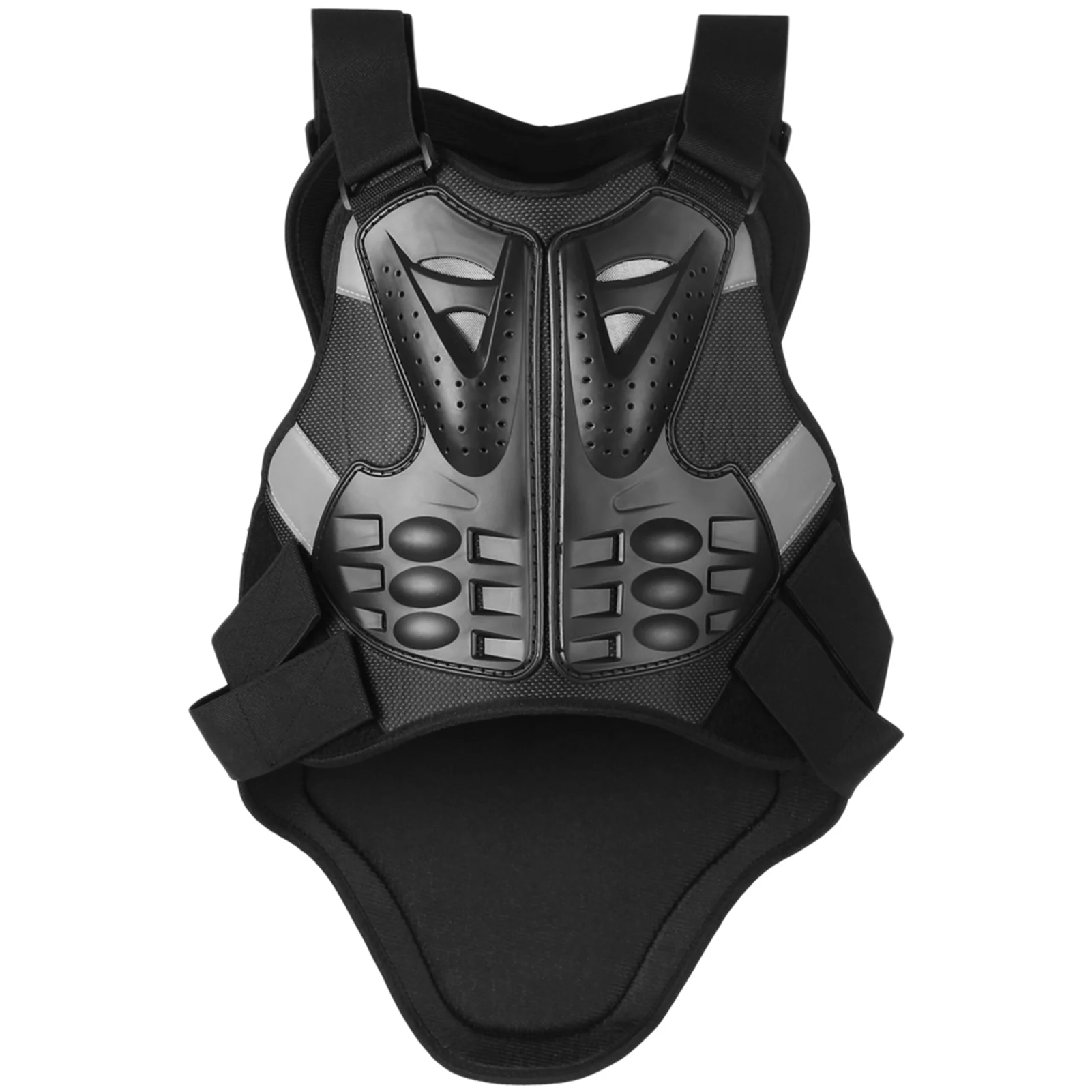 OWSOO Men Motorcycle Armor Vest Body Chest Spine Back Protector Protective Jacket for Cycling Skating Skiing Skateboarding