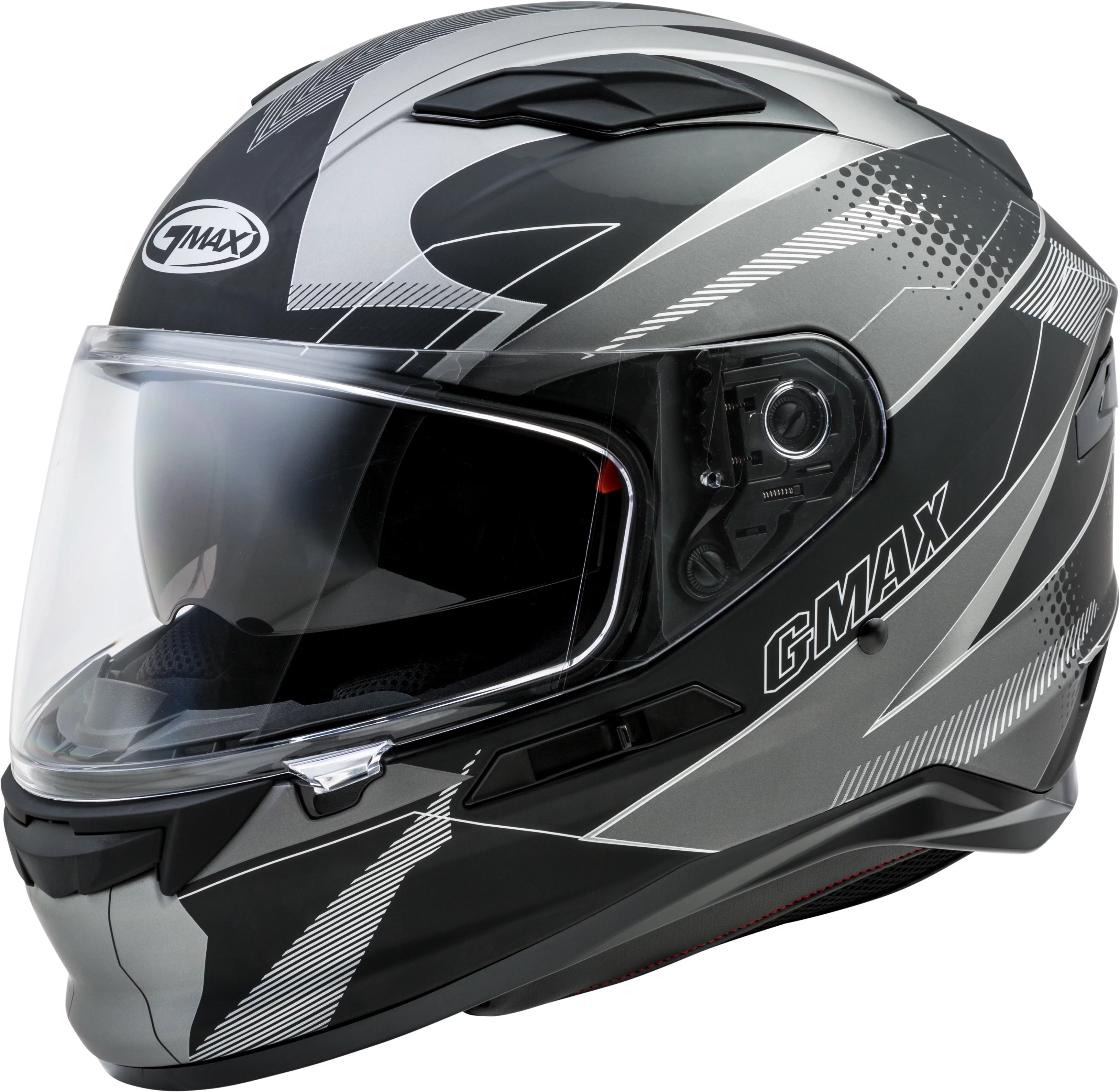 GMAX FF-98 Apex Full Face Motorcycle Helmet Matte Black/Dark Silver MD
