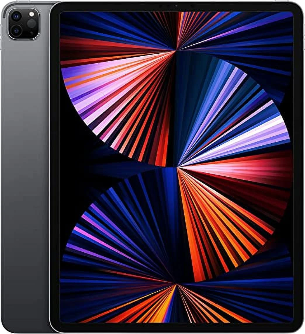 Restored Apple iPad Pro 12.9 (5th Gen) A2378 (WiFi) 256GB Space Gray w/ Pre-Installed Tempered Glass (Refurbished)