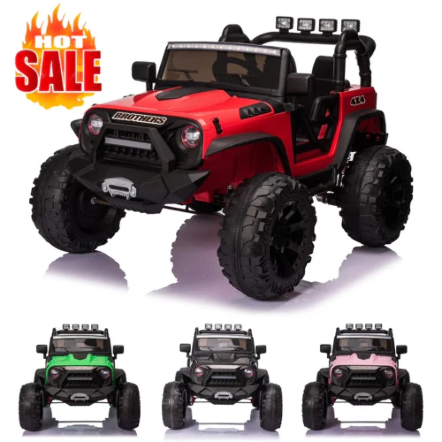 24V Large Ride-On Truck Electric Car for Kids with Parental Remote Control - 2 Seater Edition
