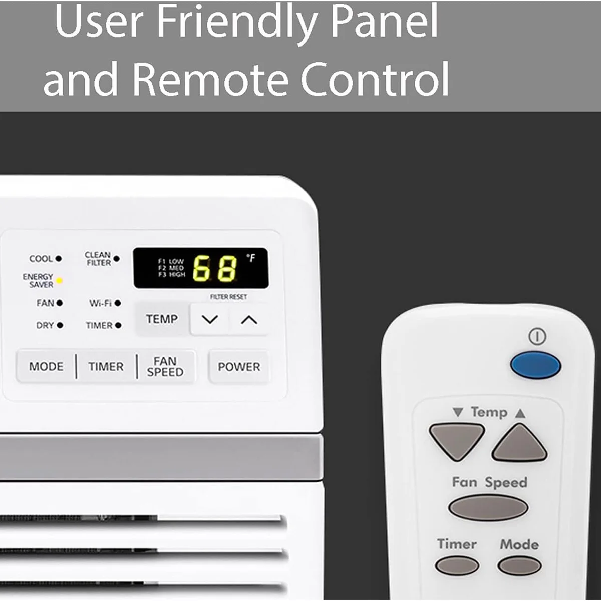 LG 12,000 BTU Smart Window Air Conditioner with Fan, White - Refurbished