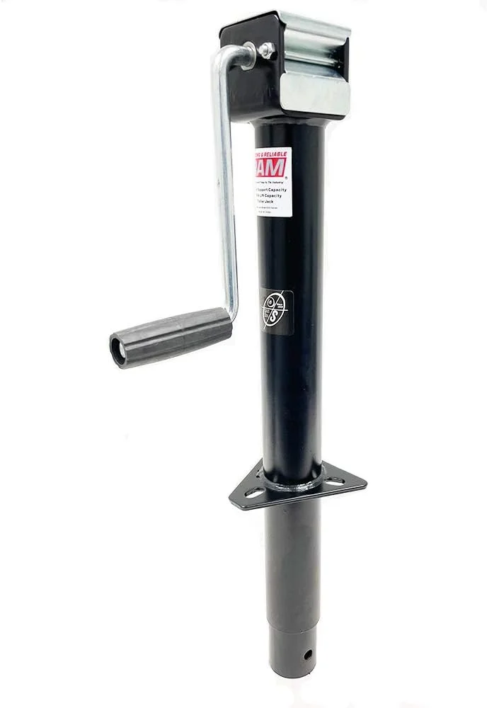 5,000 lbs Side Wind A-Frame Trailer Jack w/Zinc Adjustable Drop Leg